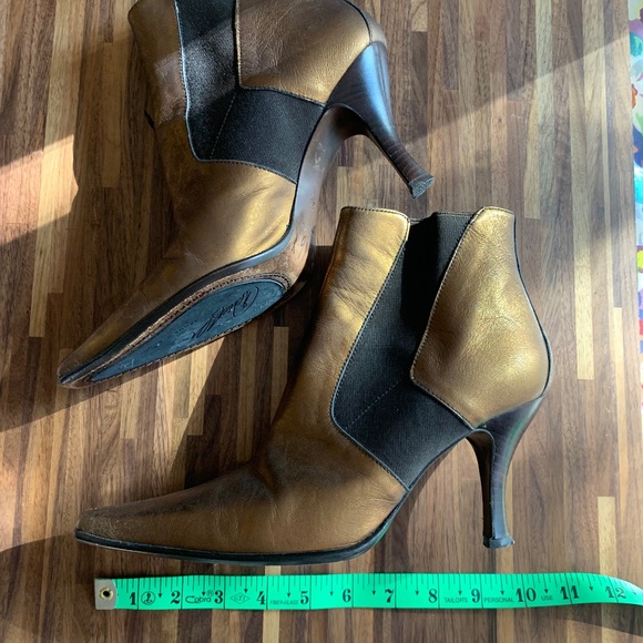 Donald J. Pliner Metallic Ankle Boots - Picture 14 of 16